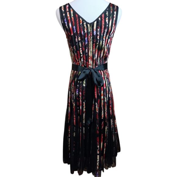 PAPILLON Midi Dress M (READ) Full Skirt Feminine Special Event Artsy Whimsigoth - Picture 14 of 15